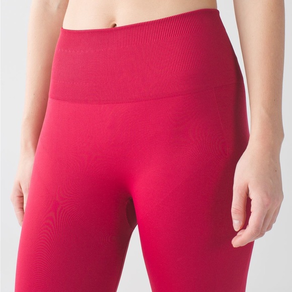 Lululemon Zone In Tight- Cranberry - Picture 2 of 7